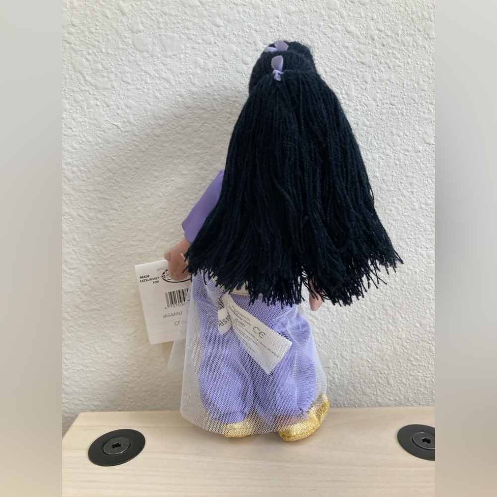 Disney Princess Jasmine Mini Bean Bag Plush Purple Outfit Collectible - Picture 5 of 10